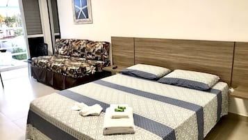 Superior Room, 1 Queen Bed with Sofa bed, Pool View | Premium bedding, minibar, individually furnished, blackout drapes