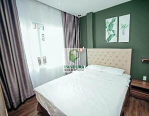 1 phòng ngủ, bộ trải giường bằng vải cotton Ai Cập 