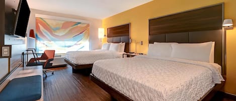 Habitación, 2 camas Queen size | Wifi gratis y ropa de cama