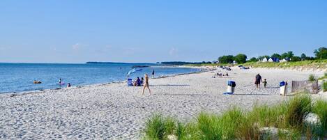Una playa cerca, sillas reclinables de playa