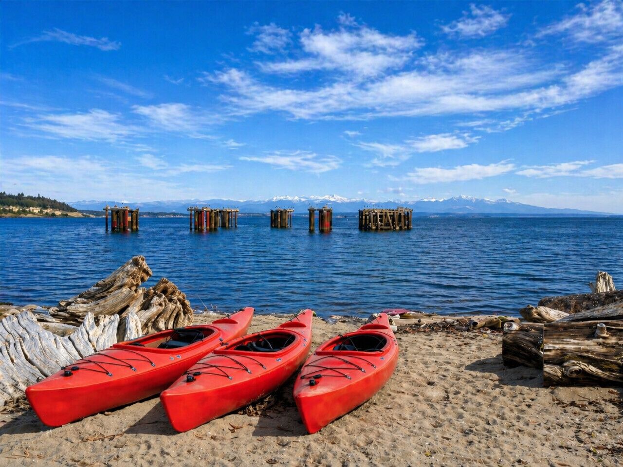 Una spiaggia nelle vicinanze