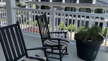 Basic Double Room Single Use, 2 Double Beds, Balcony, Partial Ocean View | Balcony view