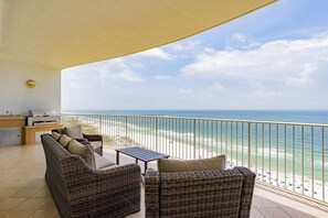 Property grounds - Turquoise Place C1303 | Oversized, hot tub/grill on deck, huge slide for kids! (Orange Beach)