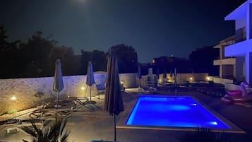 Front of property – evening/night
