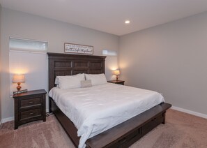 5 bedrooms, memory-foam beds, iron/ironing board, WiFi