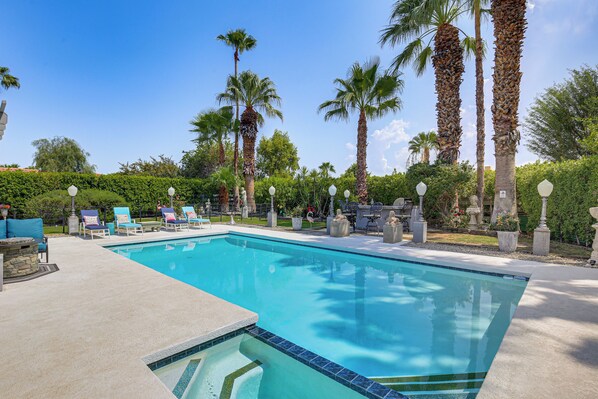 A heated pool