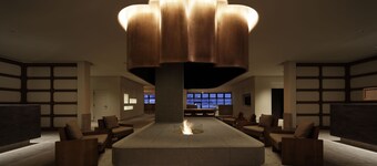 Situated within the Shiki building and looking toward the Grand Hirafu slopes.