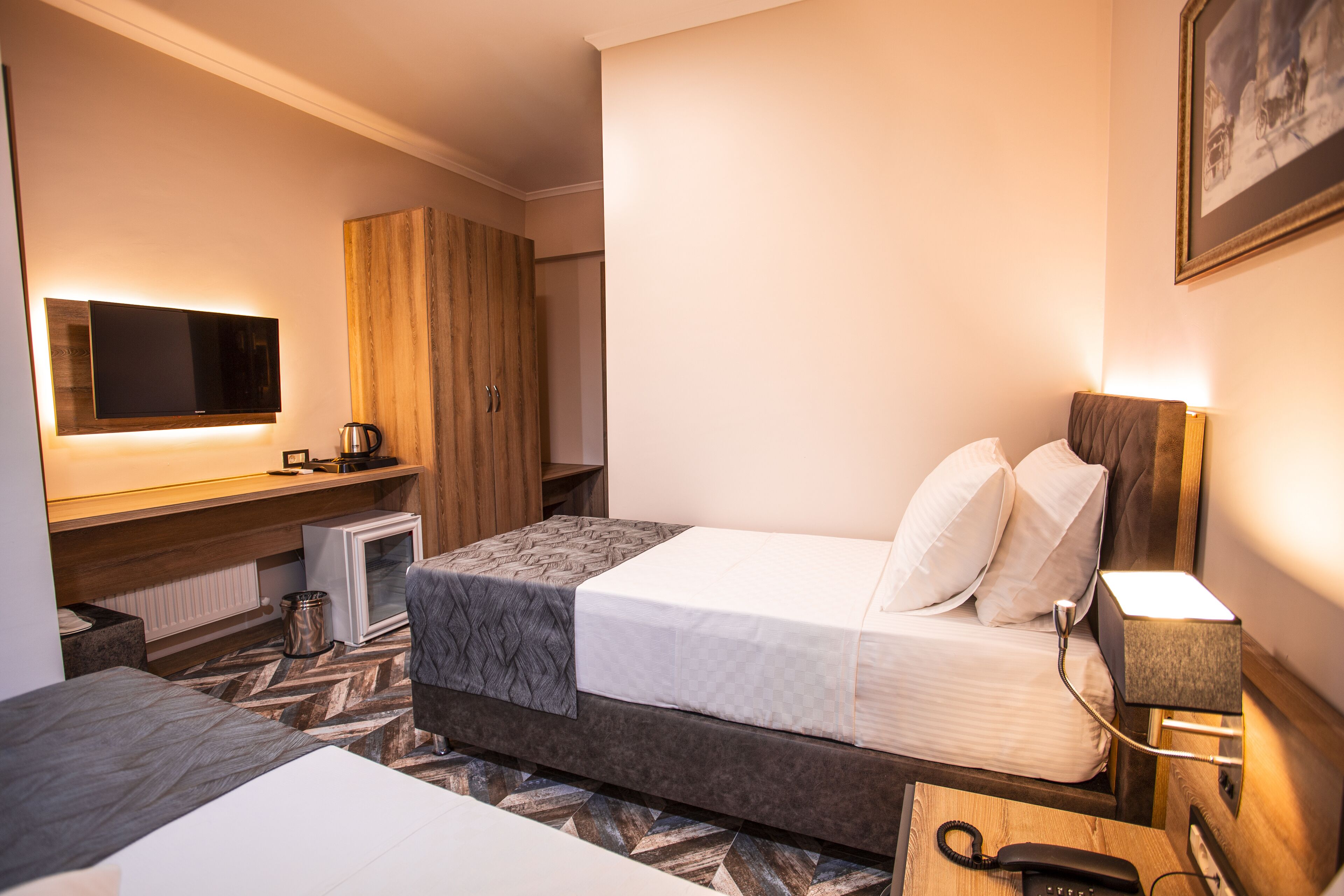 standard twin room, city view | view from room