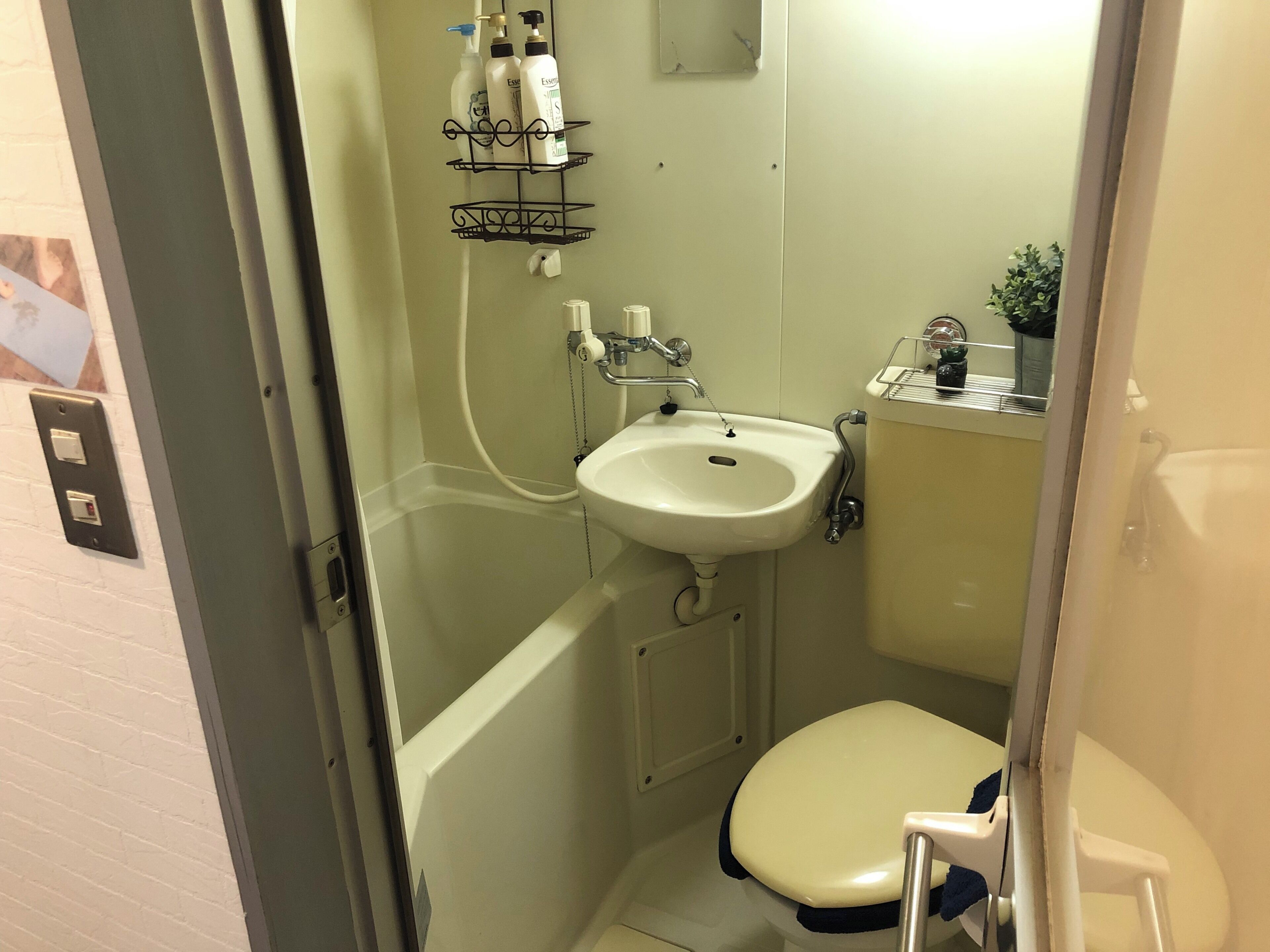 408 | Bathroom | Combined shower/tub, hair dryer, slippers, towels