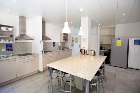 Shared fridge, microwave