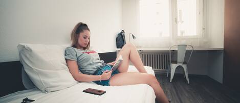 Wifi gratis y ropa de cama