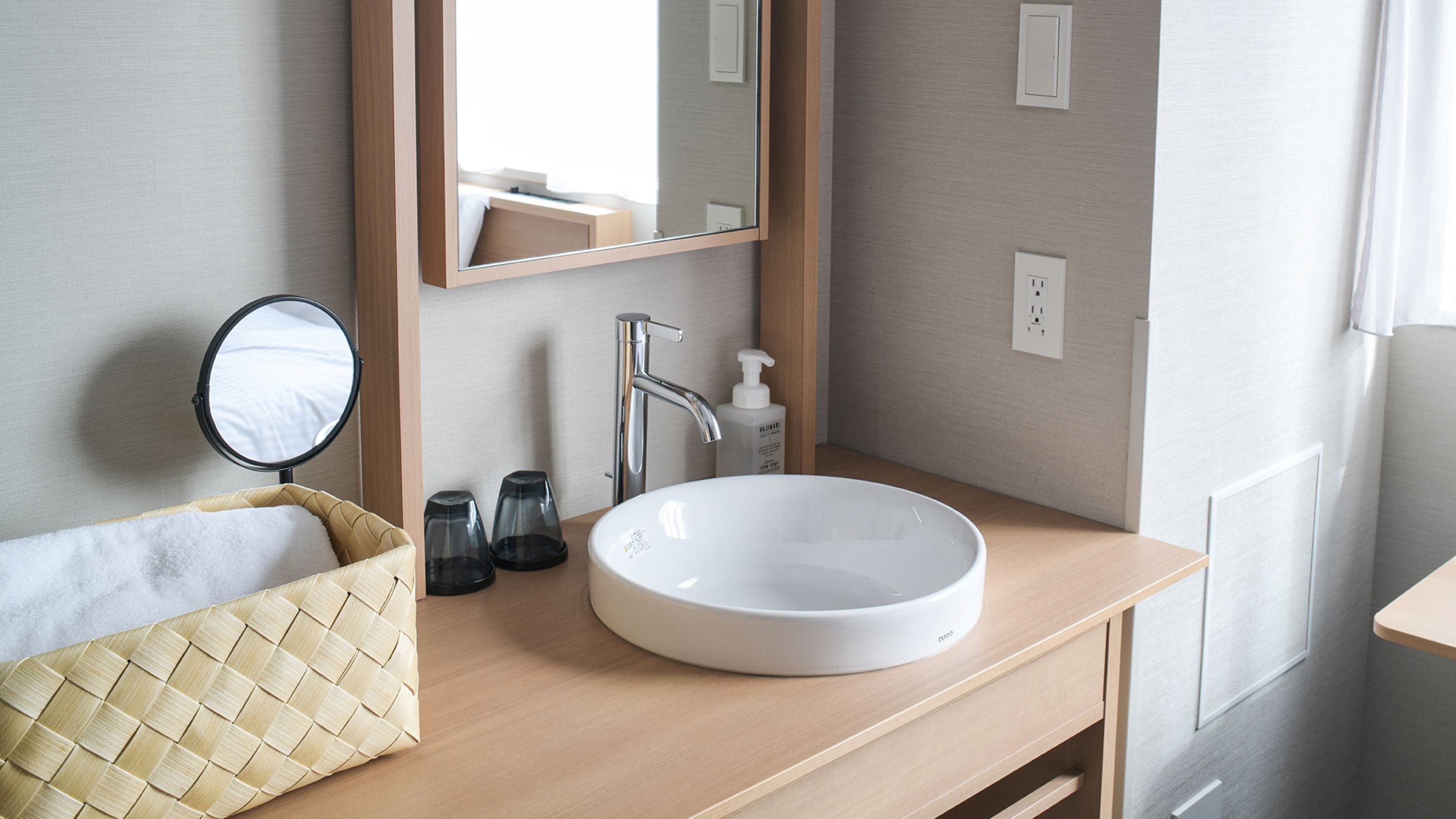 desk, blackout curtains, soundproofing, iron/ironing board