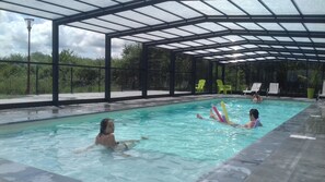 A heated pool