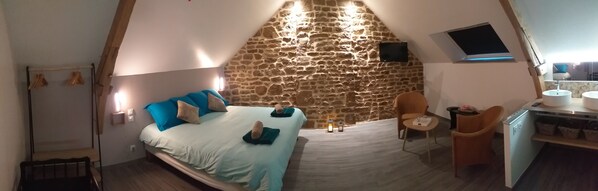 2 sovrum, strykjärn/strykbräda och sängkläder