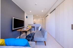Private Vacation Home | Living area | Flat-screen TV - Fuga-A (Fujikawaguchiko)