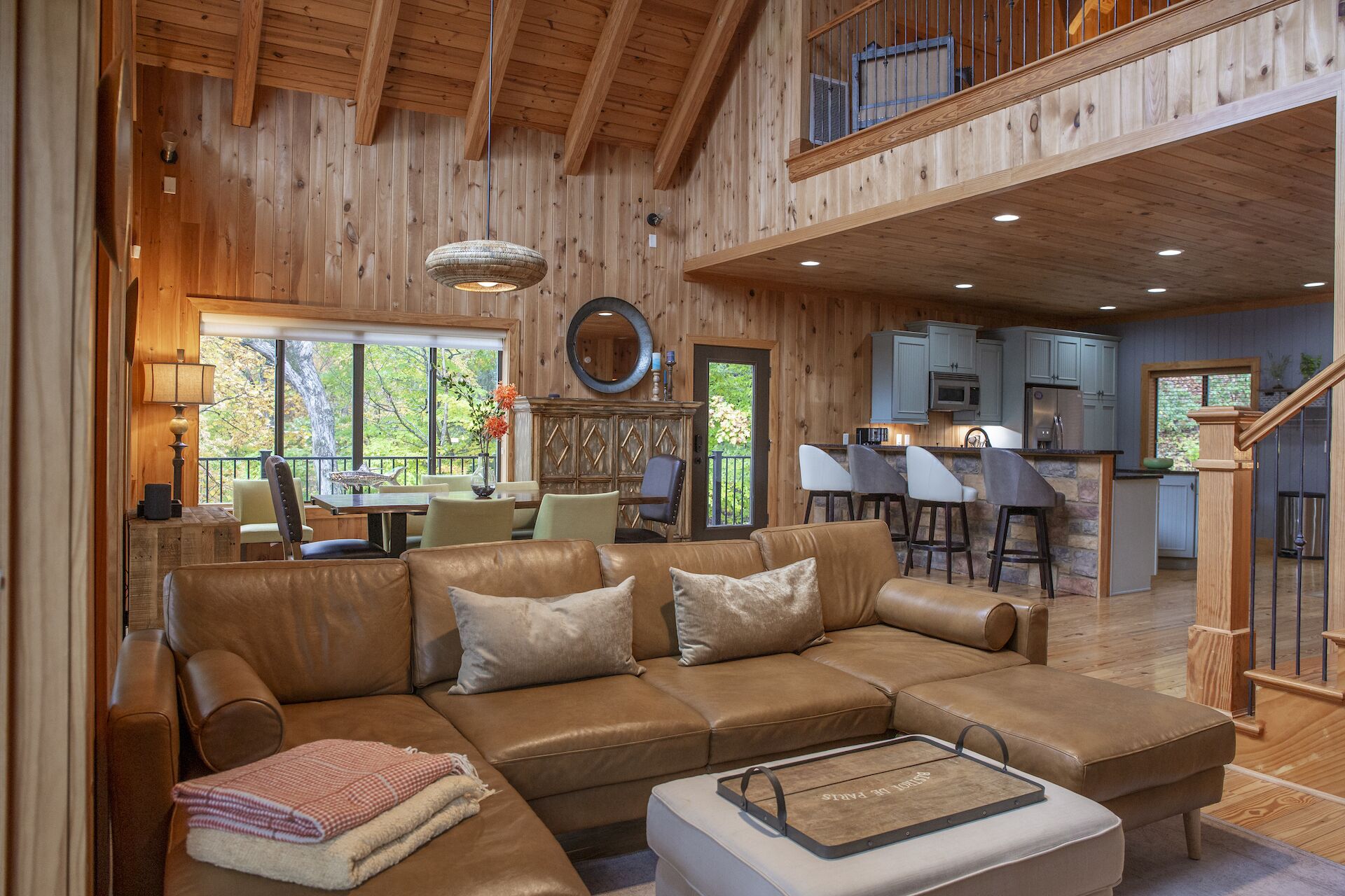 Smart TV, fireplace, DVD player, video library