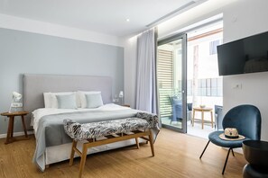 Deluxe Suite | Living area | Tablet - Balance Hotel Chania (Chania)