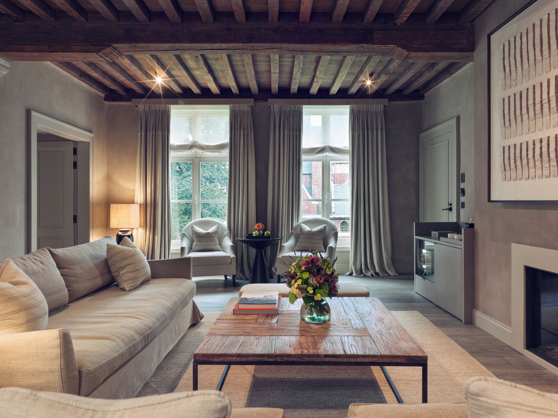 One Bedroom Suite | Living area | Smart TV, tablet, heated floors