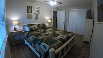 2 bedrooms, iron/ironing board, travel crib, WiFi