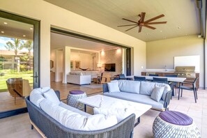 Outdoor dining - KBM Resorts | FREE CAR | Honua Kai Luana | Ground Floor 3-Bedroom Condo with Private BBQ, Beach Gear! HKL-12B (Lahaina)