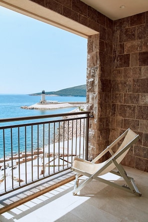 Appartement Deluxe, 2 chambres, vue mer | Vue depuis le balcon