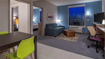 Suite, 1 Bedroom, Non Smoking | In-room safe, desk, laptop workspace, blackout curtains