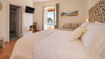 Suite, Meerblick | Daunenbettdecken, Minibar, kostenloses WLAN, Bettwäsche
