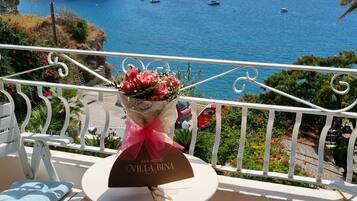 Superior Double Room, Balcony, Sea View | Terrace/patio