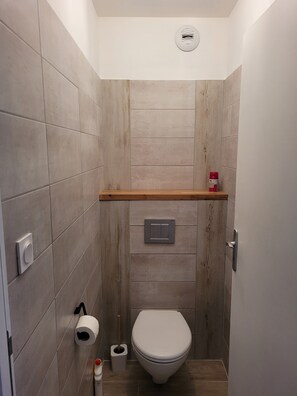 Douche, sèche-cheveux, papier toilette