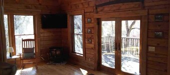 Rustic Log Cabin Nestled Privately in the Woods