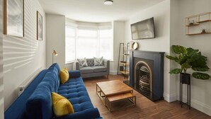 Ferienhaus, 3 Schlafzimmer | Wohnbereich | Flachbildfernseher