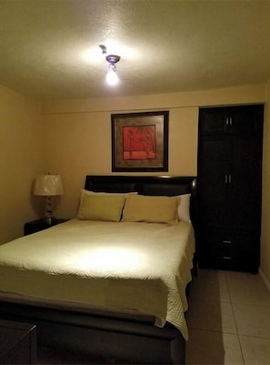 2 bedrooms, in-room safe, iron/ironing board, WiFi