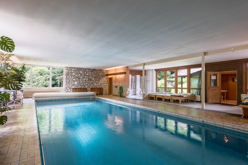 Charming Holiday Apartment Förchensee by the Lake with Wi-Fi, Sauna & Pool; Parking Available