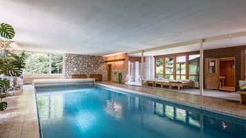 Indoor pool, a heated pool