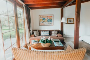 Deluxe Room, Terrace, Garden View | Living area | Flat-screen TV - The Lake House (Orhangazi)