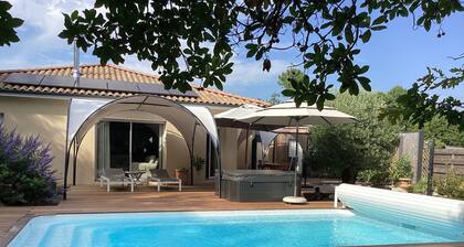 Villa au bassin d'Arcachon à ArÚs. A 1,7 km du bassin, 8km de l'océan plage.