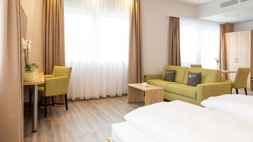Junior Suite, Patio | 1 bedroom, desk, soundproofing, free WiFi