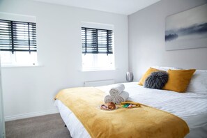 Ferienhaus | 2 Schlafzimmer, Bügeleisen/Bügelbrett, kostenloses WLAN, Bettwäsche