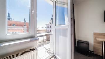 Quarto casal ou duplo, 1 quarto, sacada | Escrivaninha, Wi-Fi de cortesia