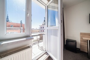 Doppel- oder Zweibettzimmer, 1 Schlafzimmer, Balkon | Schreibtisch, kostenloses WLAN