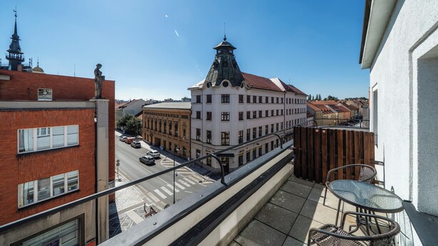 Double or Twin Room, 1 Bedroom, Balcony | Terrace/patio - Penzion Homér Slaný (Slany)