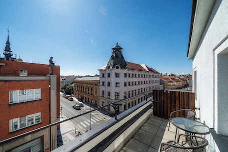 Double or Twin Room, 1 Bedroom, Balcony | Terrace/patio. Penzion Homér Slaný