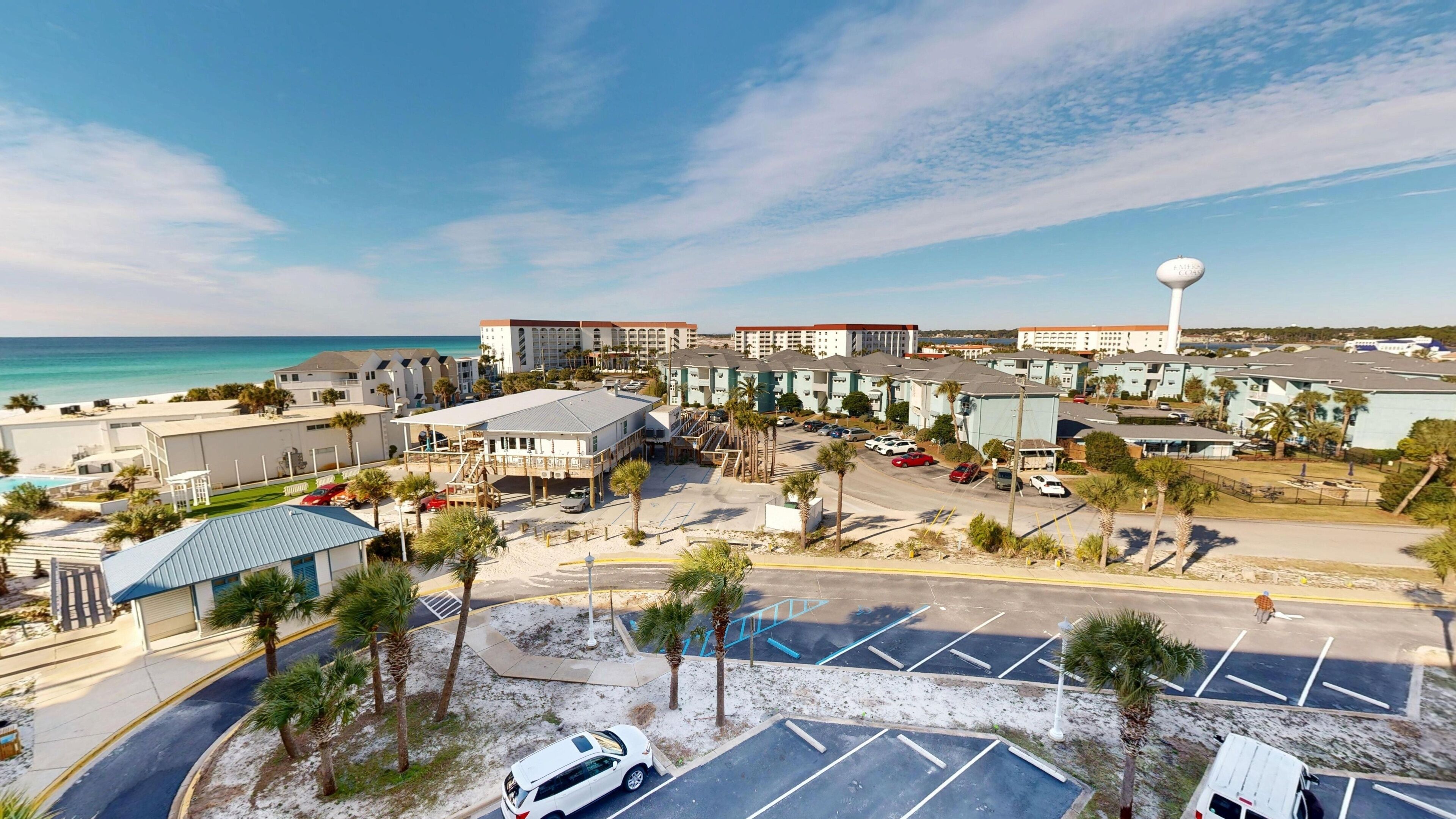 Condo, 2 Bedrooms | Exterior - Seacrest 605 is a 2 BR Gulf Front on Okaloosa Island by RedAwning (Fort Walton Beach)