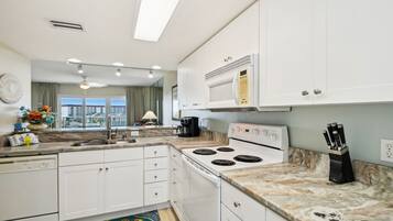 Condo, 2 Bedrooms | Private kitchen | Fridge, coffee/tea maker, toaster