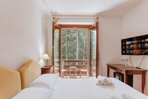 Chambre Classique, balcon, vue parc