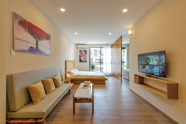 1 habitación, tabla de planchar con plancha, wifi y ropa de cama 