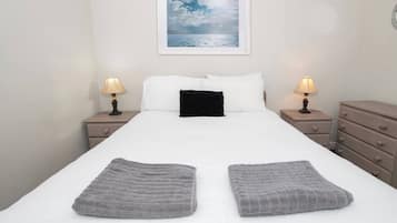 2 bedrooms, iron/ironing board, travel crib, WiFi