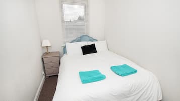 2 bedrooms, iron/ironing board, travel crib, WiFi