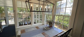 Historic District,3 bedrooms & 2 full baths, one level. Fenced backyard. Porch.