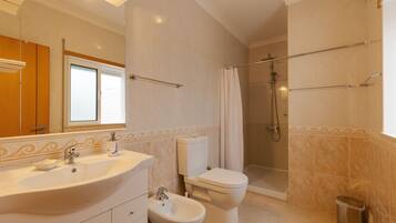 Royal Apartment, 2 Bedrooms | Bathroom | Rainfall showerhead, hair dryer, bidet, towels